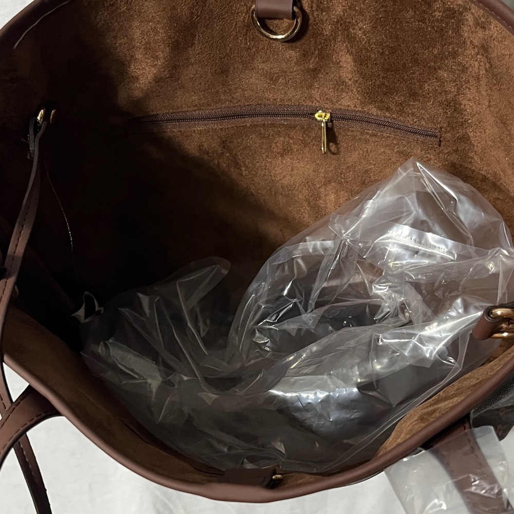 Stylish Luxury Brown LOULU Patterned Tote Bag - Picture 5 of 8